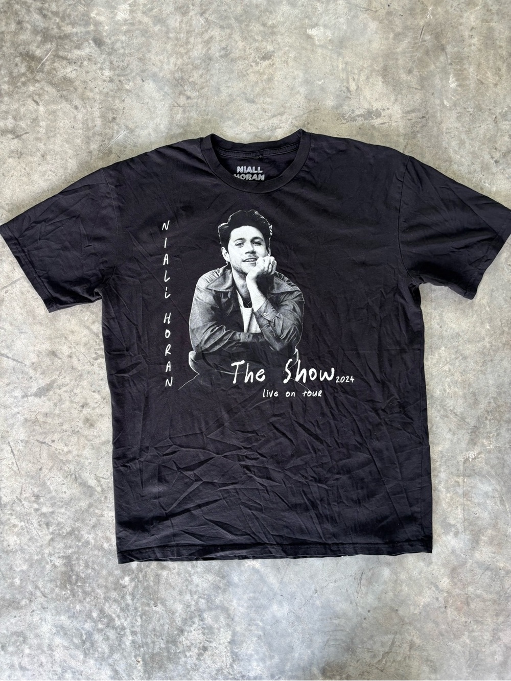 Niall Horan 2024 black The‎ Show tour tee